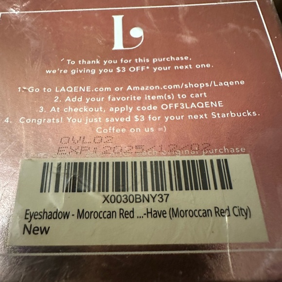 New Laqene Eyeshadow Moroccan Red City Unforgettable Eyes Ultra-Creamy Exp 12/25 - Picture 4 of 4